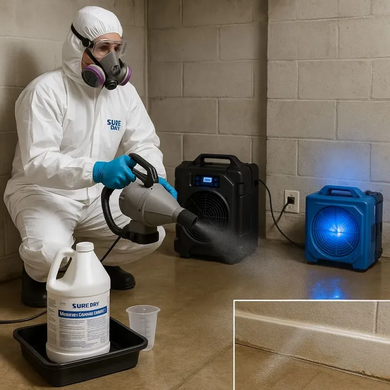 Sanitization and Odor Removal process in Livermore Falls, ME